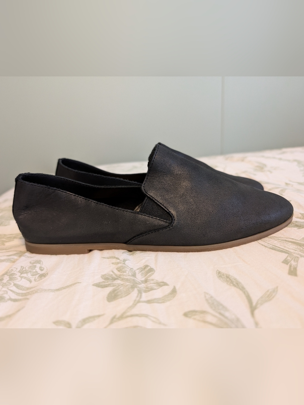Lucky Brand Women's Black Leather Charsa 2 Slip-On Loafers